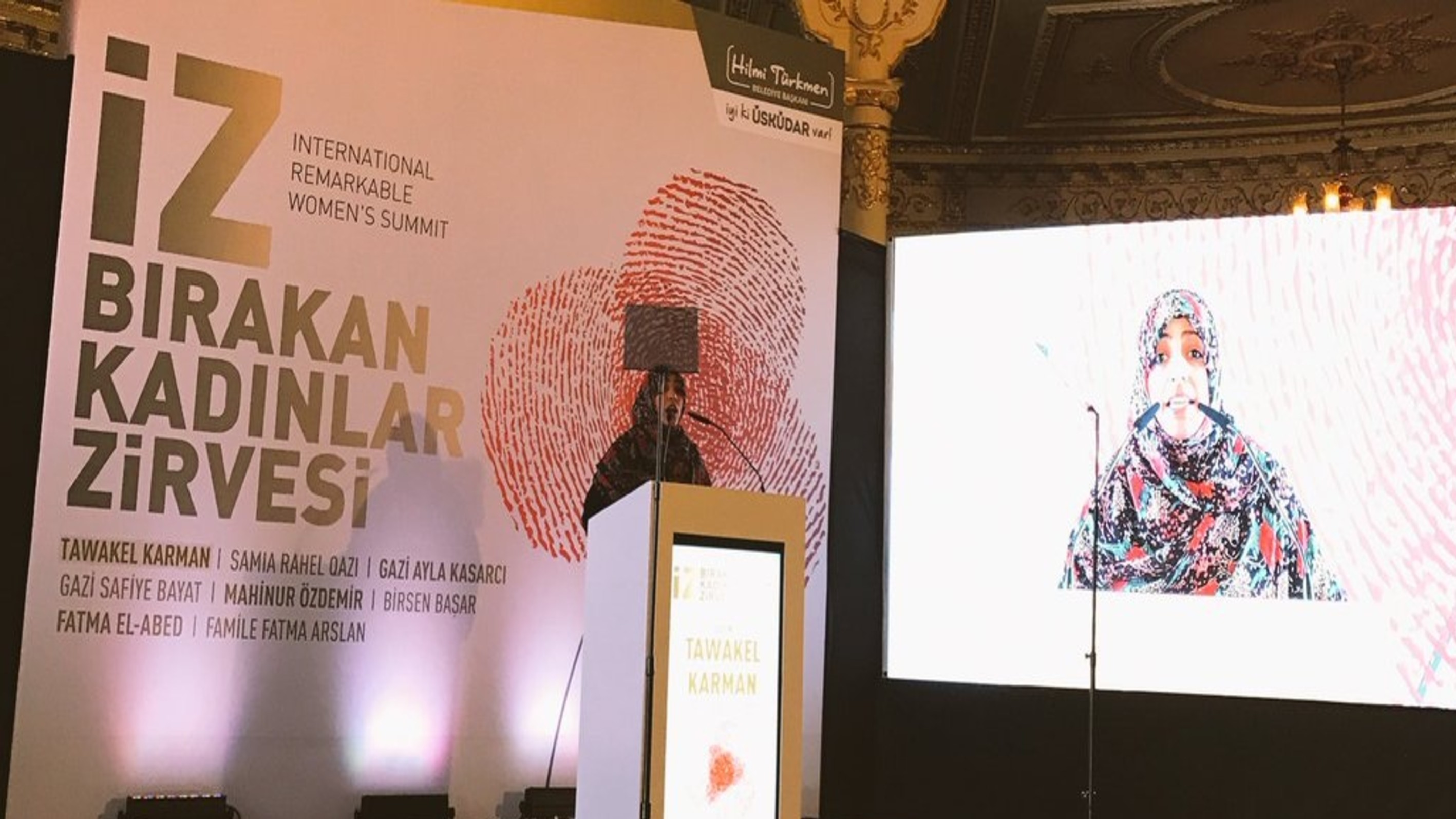 كلمة الناشطة الحائزة على جائزة نوبل للسلام توكل كرمان خلال الجلسة الافتتاحية للقمة الدولية للمرأة - اسطنبول